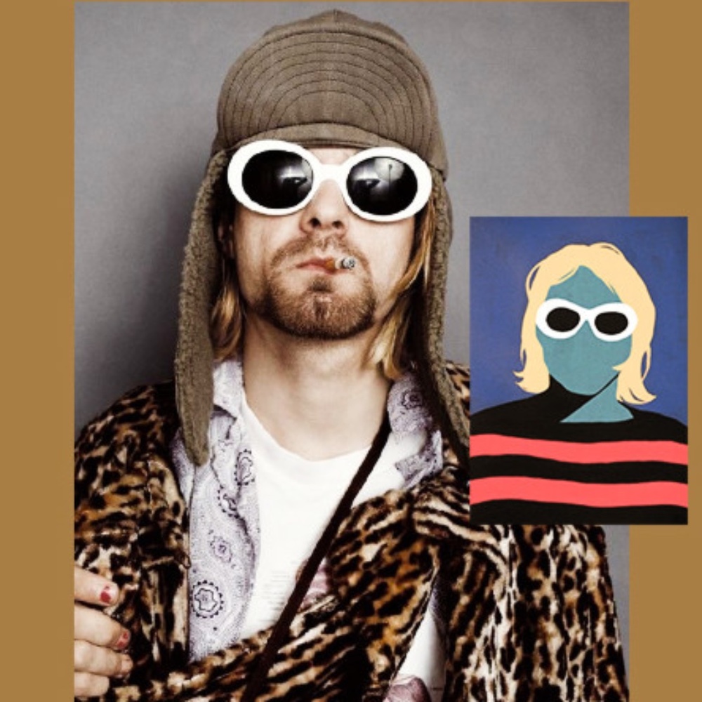 White Kurt Cobain 90s Clout Goggles NWT